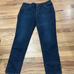 Chico's Dark Blue Straight Leg Jeans Sz 1/10. NWOT
